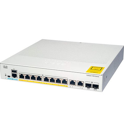 C1000-8P-2G-L Interruptor óptico industrial 8 X 10 100 1000 portas Ethernet PoE+