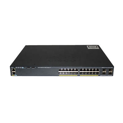 WS-C2960X-24PD-L Switch de rede de 24 portas Ethernet Switch 24xGE PoE 370W 2x10G